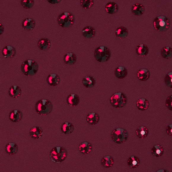 ♥️SKIMS SWIM RHINESTONE TRIANGLE BIKINI TOP IN WINE M - Picture 5 of 8